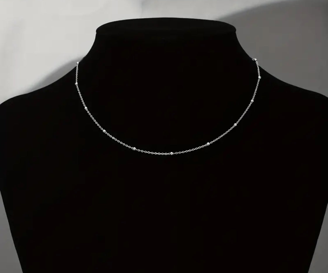 925 Sterling Silver Minimalist Petite Necklace