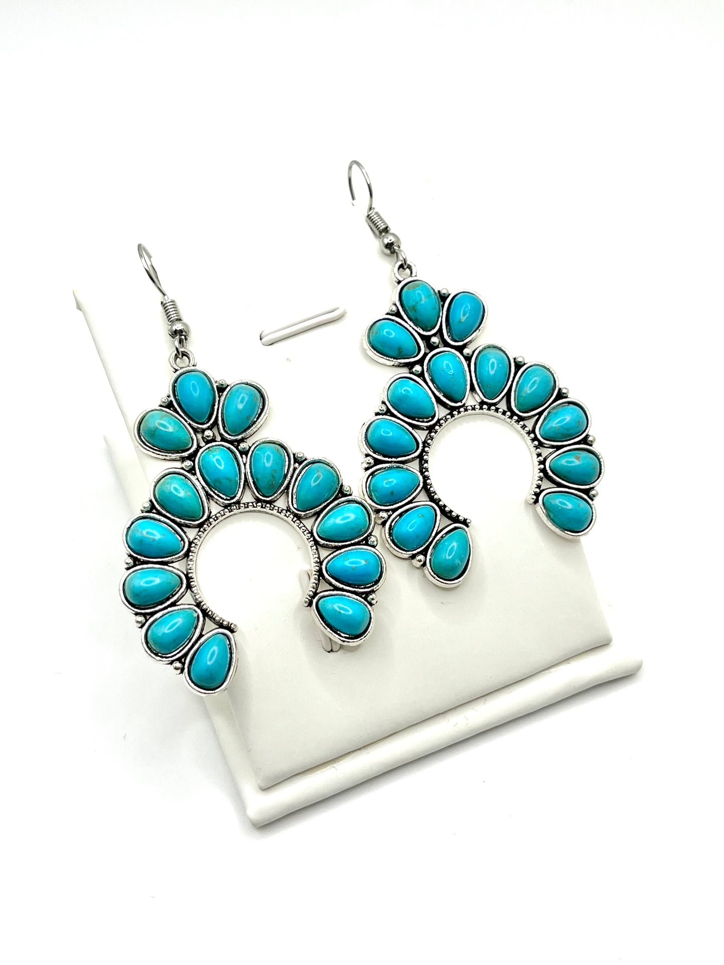 Bohemian Style Turquoise Blue Dangle Drop Earrings