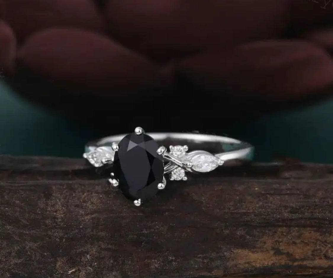 Classic Black Stone Ring